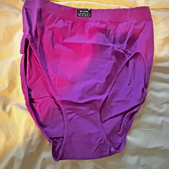BRIEFS, NYLON SPANDEX COTTON, BERRY VIBE, SIZE 5X, MADE IN CANADA!, Ti VOGLIO - Picture 2 of 5